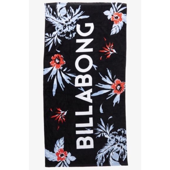 Billabong Palmer Swim Surf Beach Towel 63x31.5 Tropical Pattern Fast Shipping - Picture 6 of 12